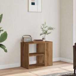 Berkfield Home Side Cabinet Artisan Oak 60x30x50 cm Engineered Wood in Brown - Size: 60 x 30 x 50 cm - thumbnail 3