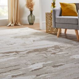 The Rug Shop UK Beige Modern Abstract Easy to Clean Ivory Area Rug - Size: 240 cm x 320 cm - thumbnail 2