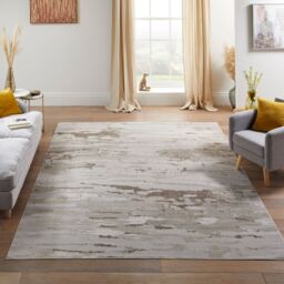 The Rug Shop UK Beige Modern Abstract Easy to Clean Ivory Area Rug - Size: 240 cm x 320 cm - thumbnail 1