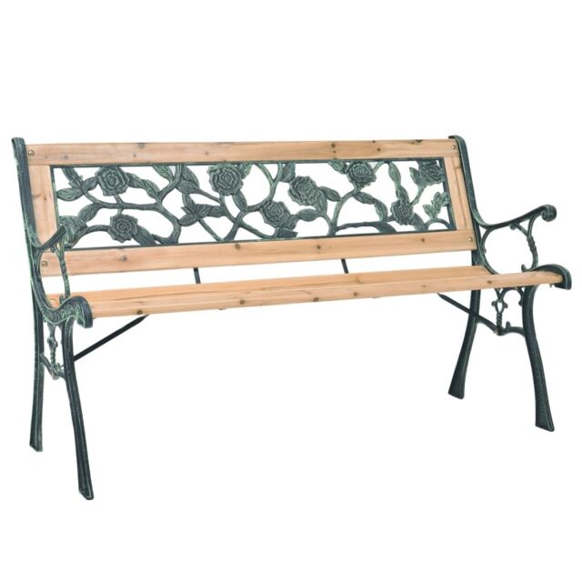 Berkfield Home Garden Bench 122 cm Wood in Brown - image 1