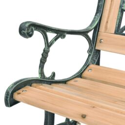 Berkfield Home Garden Bench 122 cm Wood in Brown - thumbnail 4