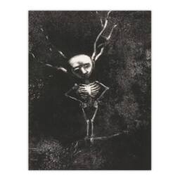 Artery8 Odilon Redon Framed Wall Art Print Pale Figure in Maze of Branches in Grey - Size: A4 - thumbnail 3