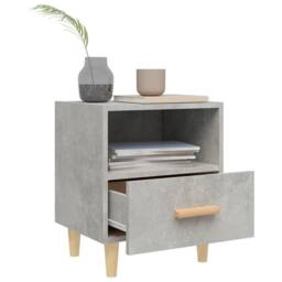 Berkfield Home Bedside Cabinets 2 pcs Concrete Grey 40x35x47 cm - Size: 40 x 35 x 47 cm - thumbnail 3