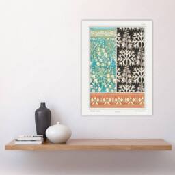"Artery8 Aconite Monkshood Floral Patterns Vintage Wall Art Print Verneuil - Size: W12"" x H16""" - thumbnail 4