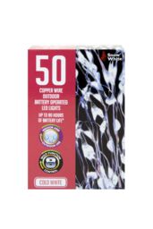 VFM e-Store Outdoor Copper Wire Lights(50) in White - thumbnail 1
