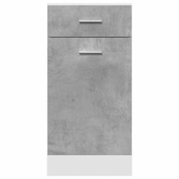Berkfield Home Drawer Bottom Cabinet Lyon Concrete Grey 40x46x81.5 cm Engineered Wood - thumbnail 4