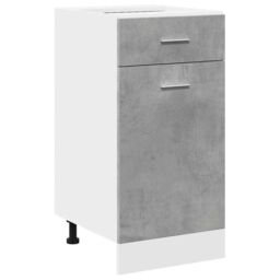 Berkfield Home Drawer Bottom Cabinet Lyon Concrete Grey 40x46x81.5 cm Engineered Wood - thumbnail 2