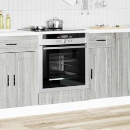 Berkfield Home Oven Cabinet¬†Porto Grey Sonoma Engineered Wood - thumbnail 3