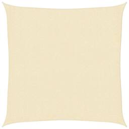 Berkfield Home Sunshade Sail 160 g/m ² Cream 2.5x2.5 m HDPE in Beige - thumbnail 3