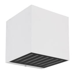 Netlighting Illi Outdoor Up Down Wall Lamp White Matt IP54 Glass Shade LED 3000K - thumbnail 2
