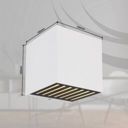 Netlighting Illi Outdoor Up Down Wall Lamp White Matt IP54 Glass Shade LED 3000K - thumbnail 5