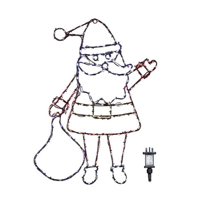 Samuel Alexander 59cmx45cm FlexiBrights Santa Silhouette with 237 Multi-Coloured LEDs - Size: 59 cmx45 cm - image 1