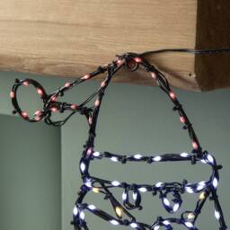 Samuel Alexander 59cmx45cm FlexiBrights Santa Silhouette with 237 Multi-Coloured LEDs - Size: 59 cmx45 cm - thumbnail 6