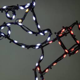 Samuel Alexander 59cmx45cm FlexiBrights Santa Silhouette with 237 Multi-Coloured LEDs - Size: 59 cmx45 cm - thumbnail 8