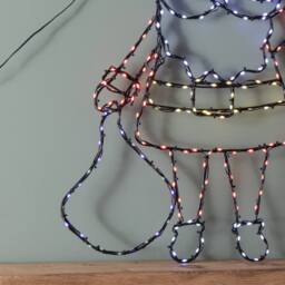 Samuel Alexander 59cmx45cm FlexiBrights Santa Silhouette with 237 Multi-Coloured LEDs - Size: 59 cmx45 cm - thumbnail 9