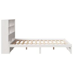 Berkfield Home Bookcase Bed without Mattress White 160x200cm Solid Wood Pine - Size: 160x200 cm - thumbnail 5