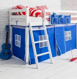 Nöa and Nani Ontario Cabin Bed Midsleeper Shorty with Blue Tent in White - thumbnail 4