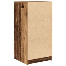 Berkfield Home Sideboard with Drawers Old Wood 37.5x35x99 cm Engineered Wood in Brown - thumbnail 8