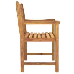 Berkfield Home Beautiful Garden Chairs 4 pcs 56x55.5x90 cm Solid Wood Acacia in Brown - thumbnail 5
