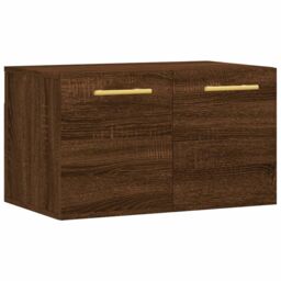 Berkfield Home Wall Cabinet Brown Oak 60x36.5x35 cm Engineered Wood - thumbnail 2