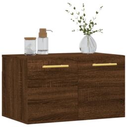 Berkfield Home Wall Cabinet Brown Oak 60x36.5x35 cm Engineered Wood - thumbnail 3