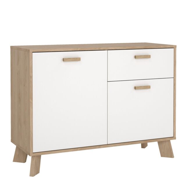 Furniture To Go Ikast Sideboard 2 Doors + 1 Drawer in Jackson Hickory & White - image 1