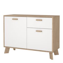 Furniture To Go Ikast Sideboard 2 Doors + 1 Drawer in Jackson Hickory & White - thumbnail 3