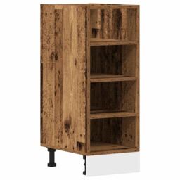 Berkfield Home Bottom Cabinet Old Wood 30x44, 5x81, 5 cm Engineered Wood in Brown - thumbnail 2