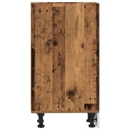 Berkfield Home Bottom Cabinet Old Wood 30x44, 5x81, 5 cm Engineered Wood in Brown - thumbnail 5