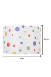 BHS Lighting Glow Dots Easy Fit Light Shade in White - Size: 30 cm diameter x 21 cm high - thumbnail 5