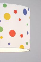 BHS Lighting Glow Dots Easy Fit Light Shade in White - Size: 30 cm diameter x 21 cm high - thumbnail 3