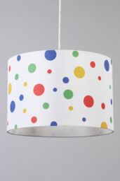 BHS Lighting Glow Dots Easy Fit Light Shade in White - Size: 30 cm diameter x 21 cm high - thumbnail 2