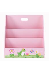 Teamson Kids Fantasy Fields Magic Garden Kids Bookshelf Bookcase Book in Pink - thumbnail 5