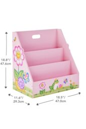 Teamson Kids Fantasy Fields Magic Garden Kids Bookshelf Bookcase Book in Pink - thumbnail 4