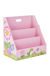 Teamson Kids Fantasy Fields Magic Garden Kids Bookshelf Bookcase Book in Pink - thumbnail 2