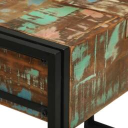 Berkfield Home Dressing Table 90x50x75 cm Solid Wood Reclaimed in Brown - Size: 90 x 50 x 75 cm - thumbnail 8