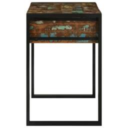 Berkfield Home Dressing Table 90x50x75 cm Solid Wood Reclaimed in Brown - Size: 90 x 50 x 75 cm - thumbnail 6