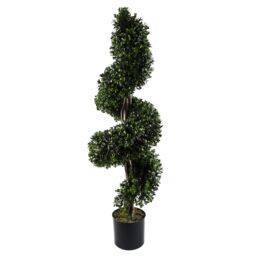 Leaf Sprial Buxus Artificial Tree UV Resistant Outdoor Topiary 120cm Botanik in Green - thumbnail 1