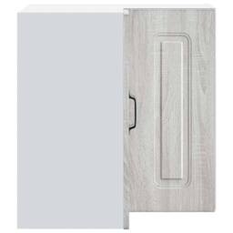 Berkfield Home Kitchen Wall Corner Cabinet Kalmar Grey Sonoma Engineered Wood - thumbnail 6