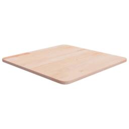 Berkfield Home Square Table Top 50x50x1.5 cm Untreated Solid Wood Oak in Light Oak - thumbnail 2