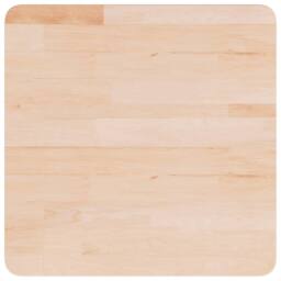 Berkfield Home Square Table Top 50x50x1.5 cm Untreated Solid Wood Oak in Light Oak - thumbnail 3
