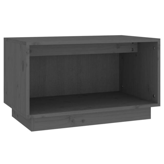 Berkfield Home TV Cabinet Grey 60x35x35 cm Solid Wood Pine - Size: 60 x 35 x 35 cm - image 1
