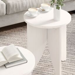 Berkfield Home Coffee Table Set 2 pcs White 41.5 x 41.5 x 44 cm - thumbnail 4