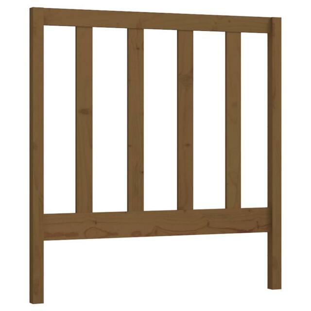 Berkfield Home Bed Headboard Honey Brown 96x4x100 cm Solid Wood Pine - Size: 96 x 4 x 100 cm
