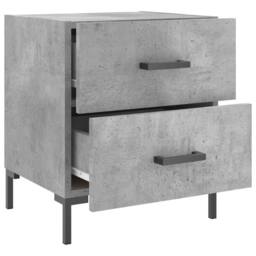 Berkfield Home Bedside Cabinet Concrete Grey 40x35x47.5 cm Engineered Wood - thumbnail 5