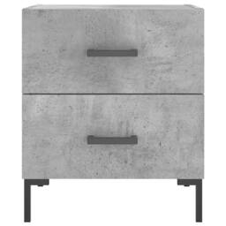 Berkfield Home Bedside Cabinet Concrete Grey 40x35x47.5 cm Engineered Wood - thumbnail 6
