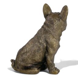 Animal Crackers French Bulldog Bronze Effect Dog Figurine From The Reflections Bronzed Range By Leonardo, In Quality Gold Gift Box - thumbnail 4