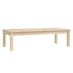 Berkfield Home Coffee Table 110x50x30 cm Solid Wood Pine in Brown - Size: 110 x 50 x 30 cm - thumbnail 2