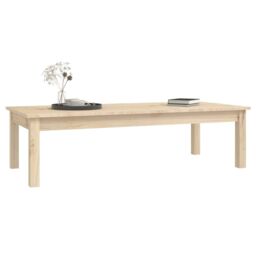 Berkfield Home Coffee Table 110x50x30 cm Solid Wood Pine in Brown - Size: 110 x 50 x 30 cm - thumbnail 6