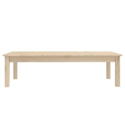 Berkfield Home Coffee Table 110x50x30 cm Solid Wood Pine in Brown - Size: 110 x 50 x 30 cm - thumbnail 3